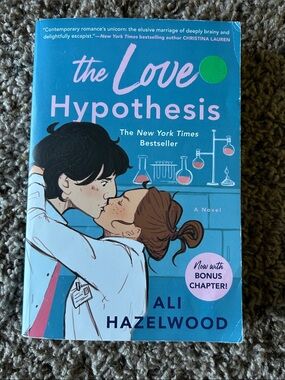 Source Unknown Blue/Pink "The Love Hypothesis" Coffee Table Book